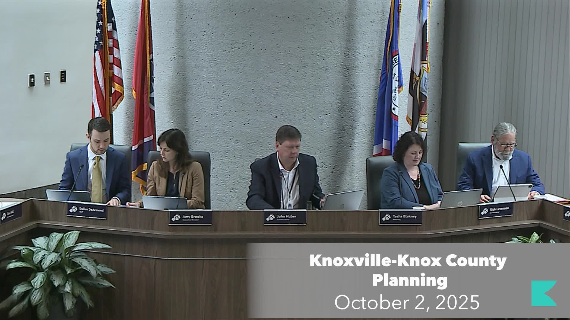 Knoxville planning commission advances shelter site, approves several rezones and development plans; residents press traffic, drainage and buffer concerns