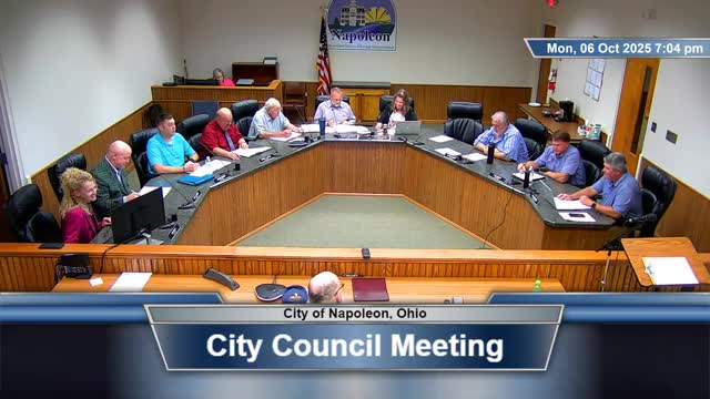 Napoleon City Council Approves Waterline Project Loan and New Firefighters Contract