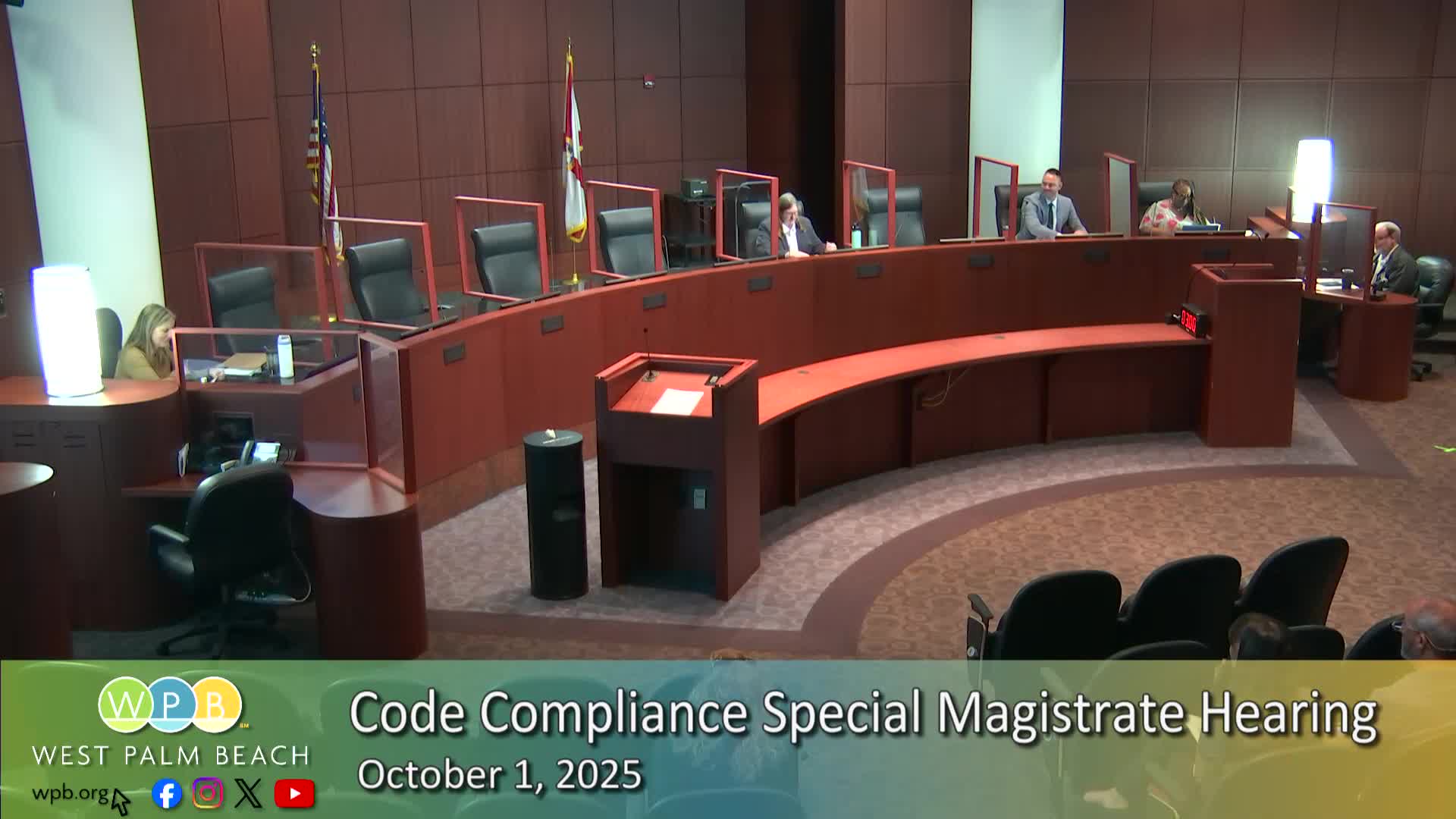 West Palm Beach special magistrate orders compliance deadlines, fines across multiple code-enforcement cases