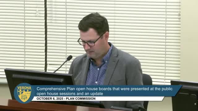 Verona staff outlines comprehensive‑plan open houses, draft timeline and three options for downtown intersection