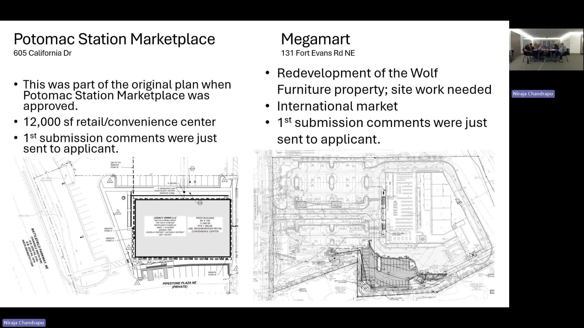 Local Council Reviews Development Plans for Megamart and Residential Units