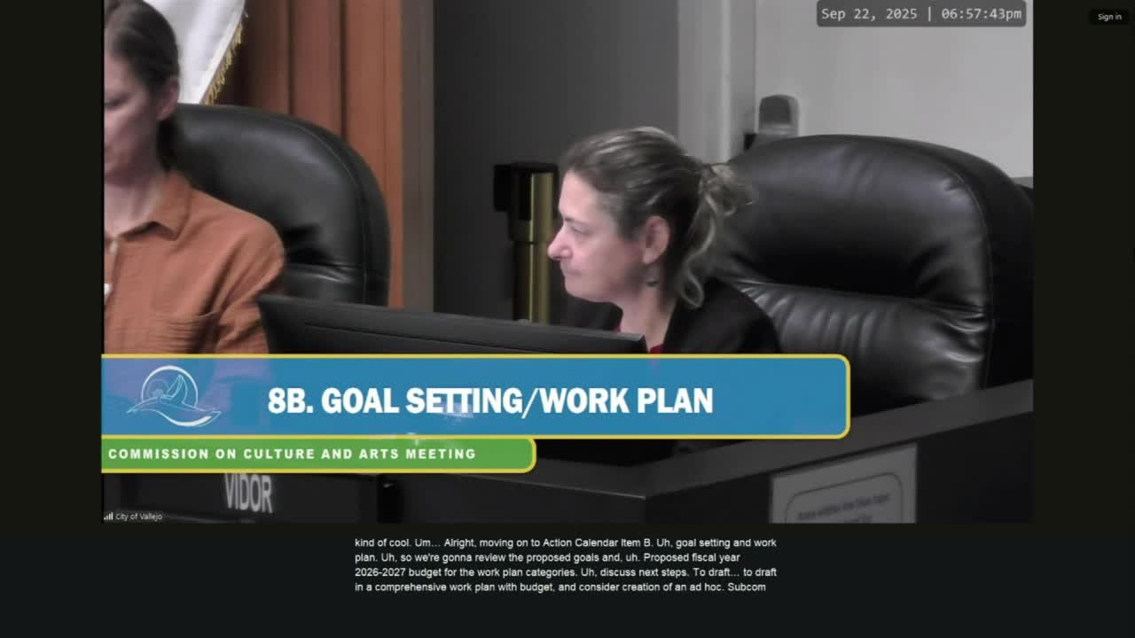 Vallejo arts commission debates $100,000 regranting, ad hoc formation and partners as Hewlett Foundation funds loom