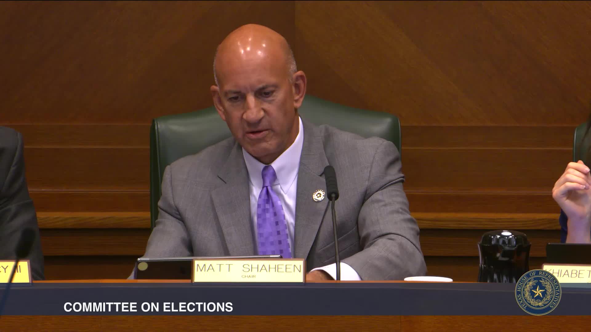 House panel weighs bill to bar fundraising by members who leave state to break quorum; bill left pending