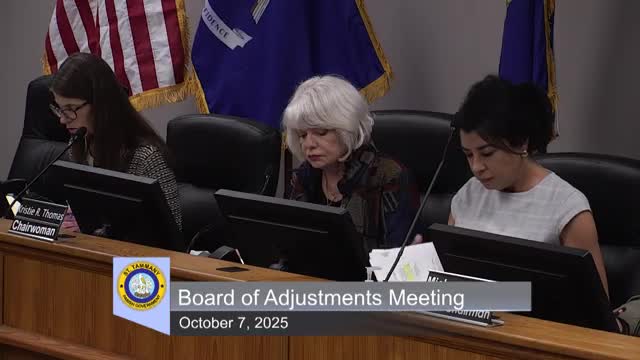Attorney Andrew Dysart represents Mr. Glass in variance request for accessory building