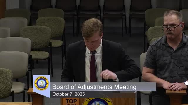 Board Approves Variance Request Pending Easement Documentation Review