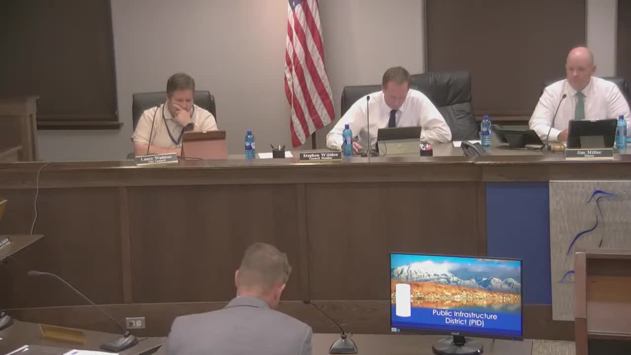 Saratoga Springs Council Discusses New PID Policy Draft and Regional Infrastructure Goals