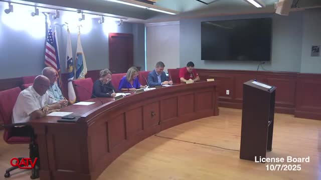 Board grants one-day liquor permit for Historic New England’s 'Colonel Quincy Spyglass' event at Quincy House