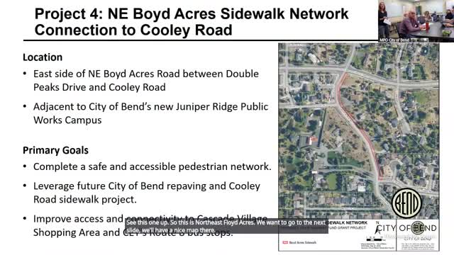 City of Bend Plans Sidewalk and Bike Lane Improvements Along Cooley Road