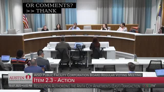 Trustees Discuss Community Concerns Over MFI Percentages at Recent Meeting