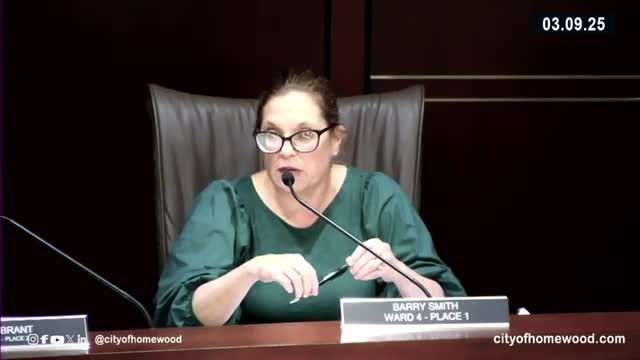 Homewood council adopts 2025–26 budget, approves public-safety and capital contracts; fiber franchise and encampment ordinance move to Oct. 13