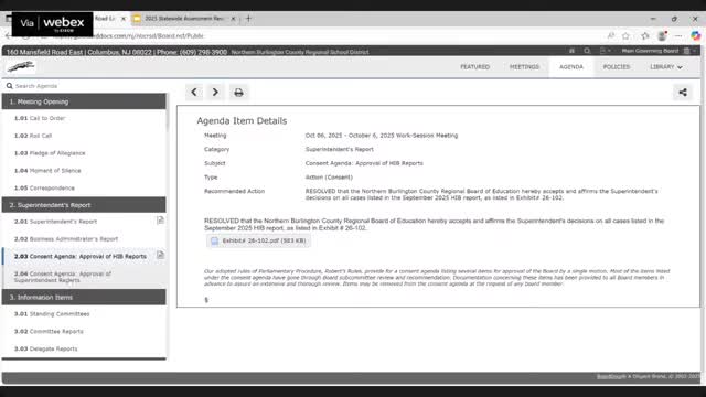 New Jersey School District Presents Student Assessment Insights to Board Members