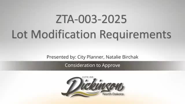 Commission narrows lot-modification restriction to 6 months after rezoning