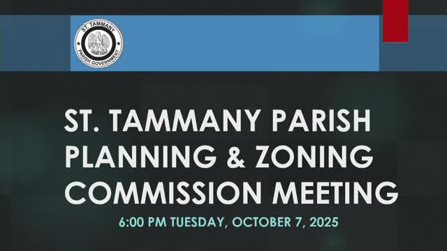 Saint Tammany Planning Commission Postpones Lake Hill Subdivision Zoning Decision for One Month