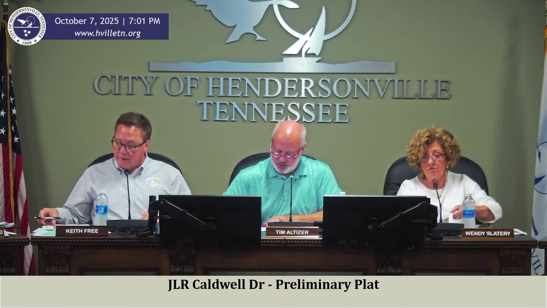 Planning commission rejects Caldwell Drive preliminary plat amid unresolved flood‑plain study