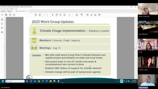 Clark County Council to Discuss Climate Change in Capital Project Prioritization