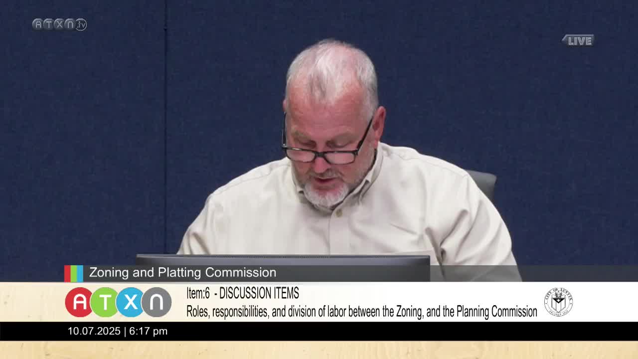 Zoning and Planning Commission discusses dividing responsibilities, SB 840 effects and committee workload