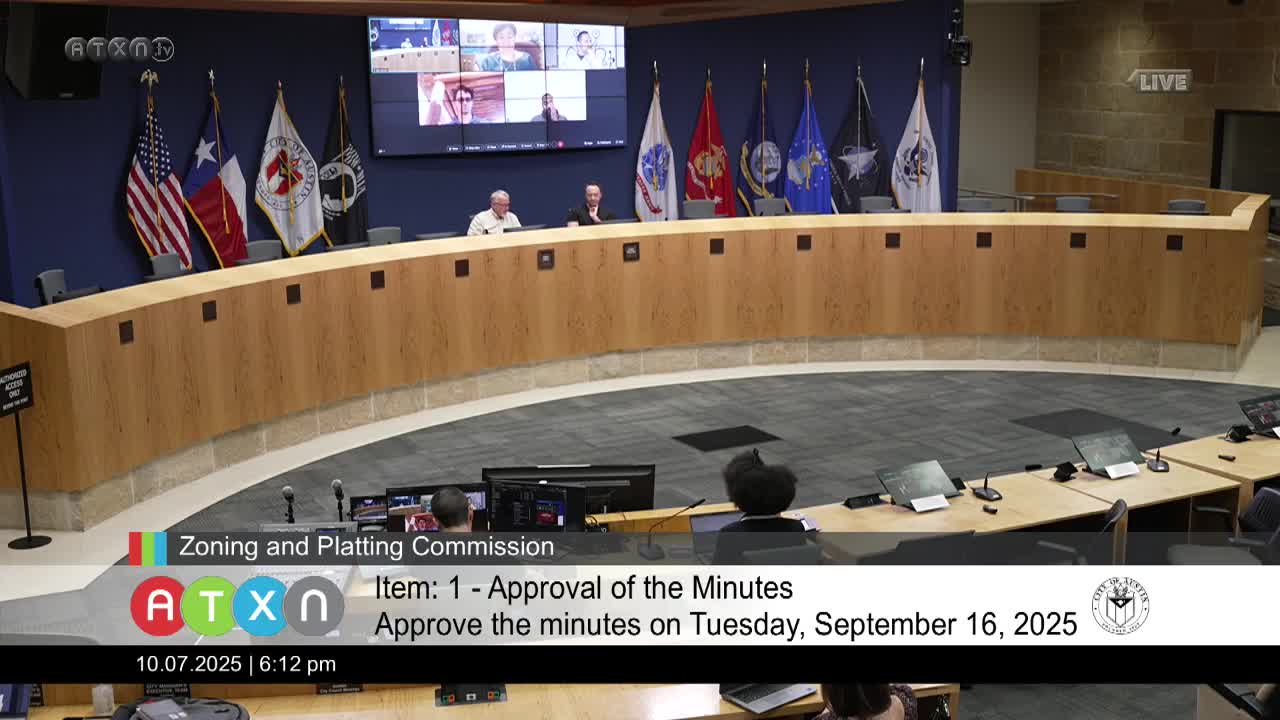 Zoning and Planning Commission approves consent agenda including rezoning at North U.S. 183