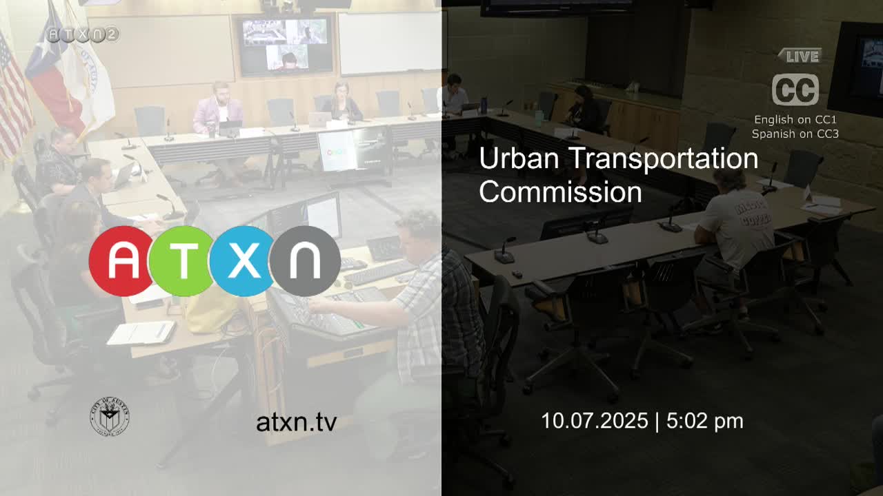 Austin Urban Transportation Commission Discusses Safe Routes to School and CAP Metro Updates