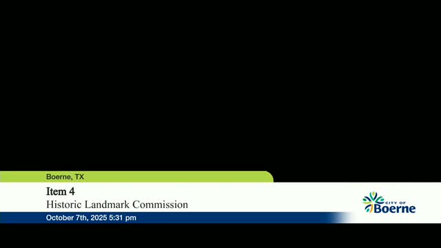 Boerne Historical Landmark Commission approves hanging and wall signs for downtown businesses