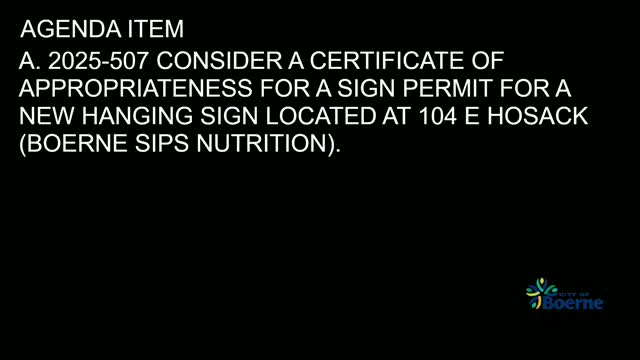 Historic Landmark Commission considers sign permits for Ministry of Dance and Bernie Sips Nutrition