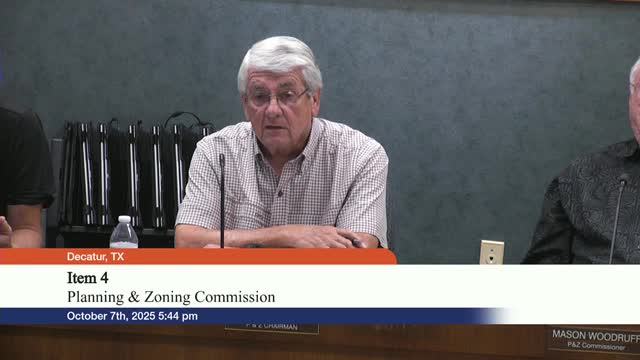 Commission approves final plat and replat for two Decatur sites after clarification on lot configuration