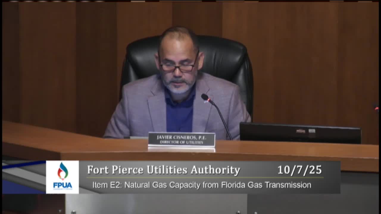 FPUA commits to long‑term pipeline capacity; board approves purchase amid debate on cost and risk