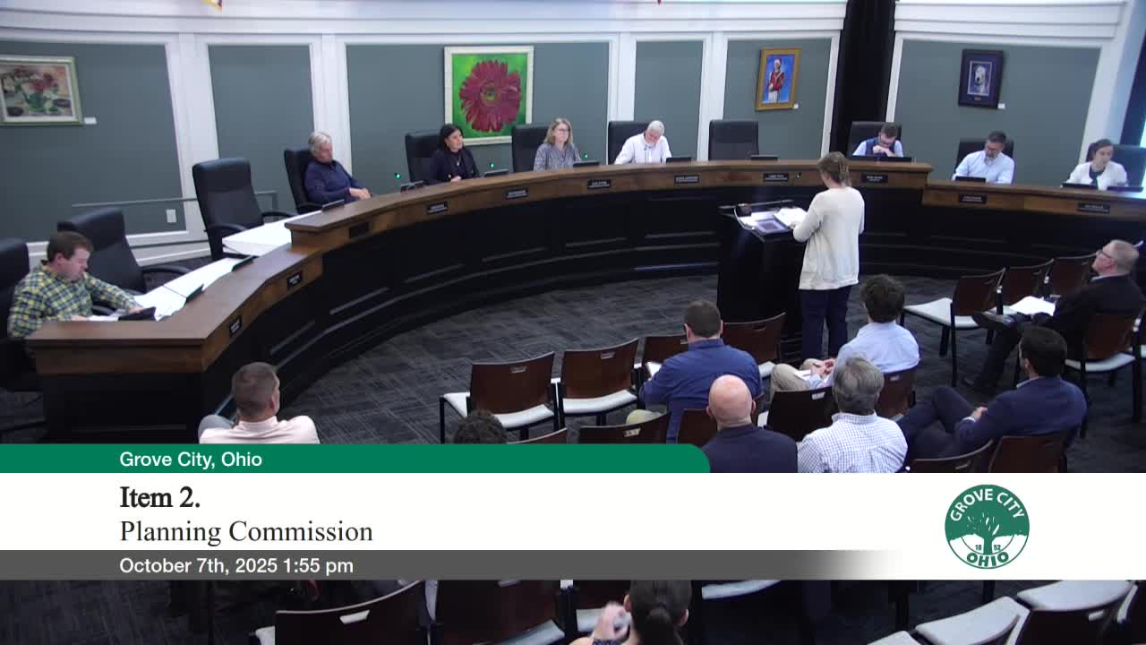 Planning commission recommends Patrick Property preliminary plan for 143 homes on Grove City Road