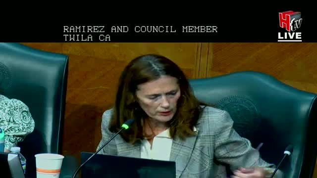 Houston Council Reviews Monthly Financial Report and Potential Revenue Sources