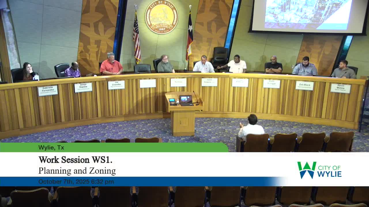 Developers and commission discuss commercial‑only rezoning for Sh78 ‘Mounds of Wylie’ site; no vote taken