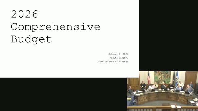 Finance commissioner proposes 2% property-tax increase, hiring freeze in Saratoga Springs 2026 budget