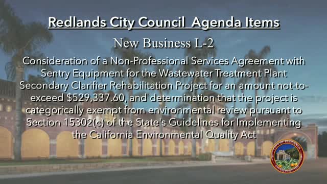 Council awards wastewater secondary-clarifier rehabilitation contract to Century Equipment for $529,338