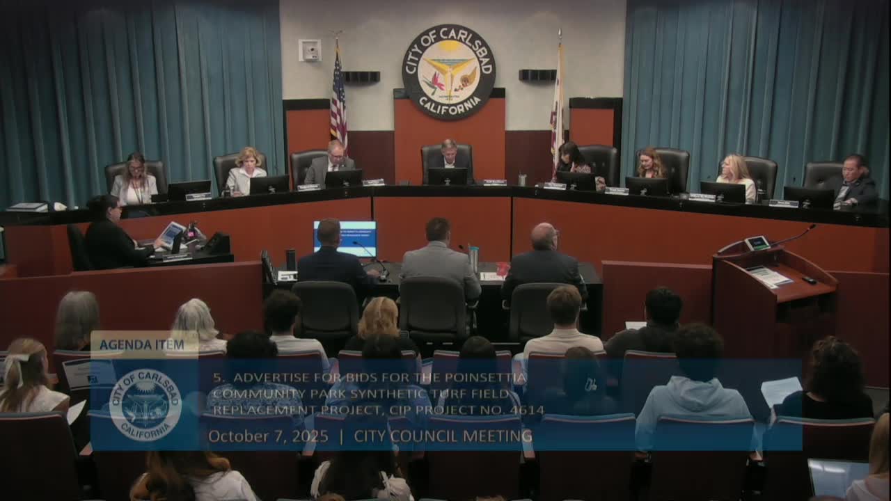 Carlsbad council approves bid package for Poinsettia Park synthetic turf replacement after heated public debate