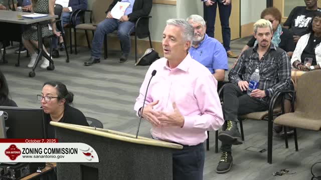 Colby Guillory urges commission to approve large area rezoning for Paulson Road