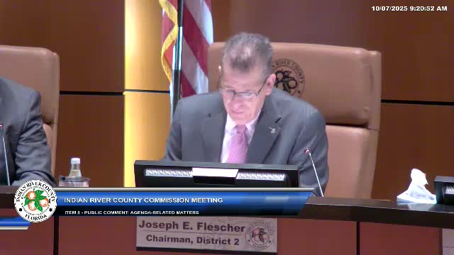 Indian River County Discusses Opioid Settlement Funds and Approval Process Changes