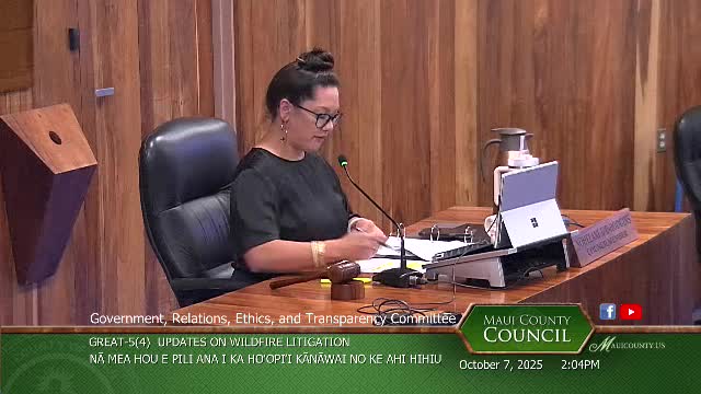Maui Council Discusses Settlement for Christopher Salem Lawsuit Amid 2023 Wildfire Claims
