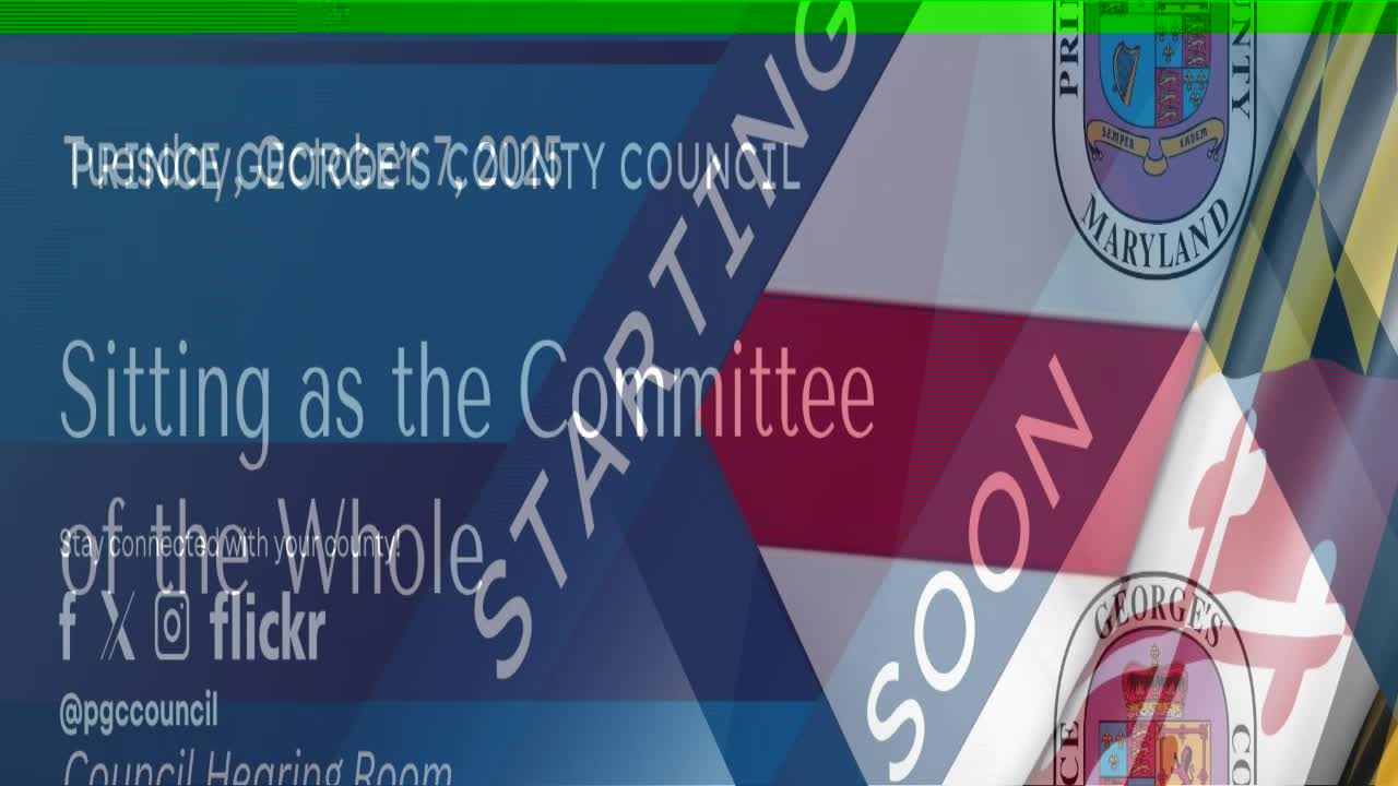 Prince George's County Council Hears Opposition to CB 92 Over Land Development Transparency