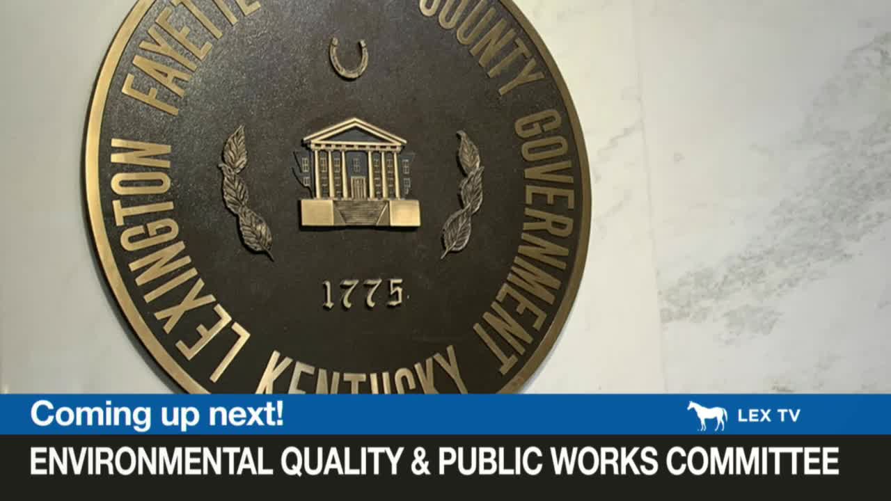 Environmental Quality and Public Works Committee Discusses Roadway Infrastructure Maintenance Improvements