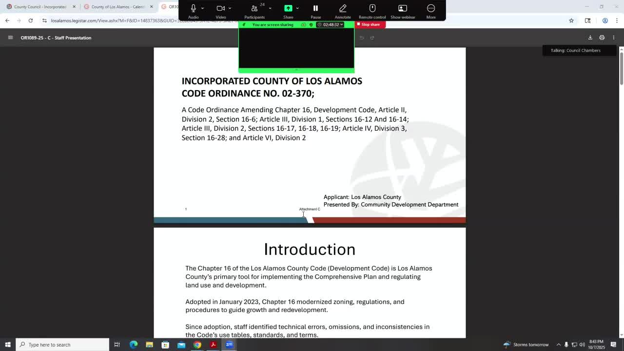 County Commission reviews amendments to zoning regulations and definitions for better clarity