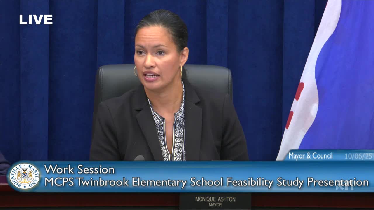 MCPS presents four options for Twinbrook Elementary; Rockville council signals support for full rebuild and asks about funding for community gym