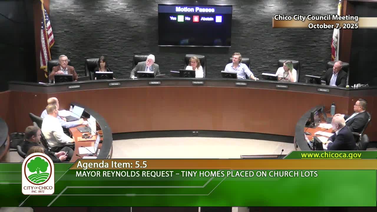 Chico Council Considers Pilot Program for Tiny Homes for Homeless Women
