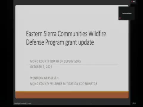 Mono County part of Eastern Sierra plan that won $4.65 million wildfire defense grant