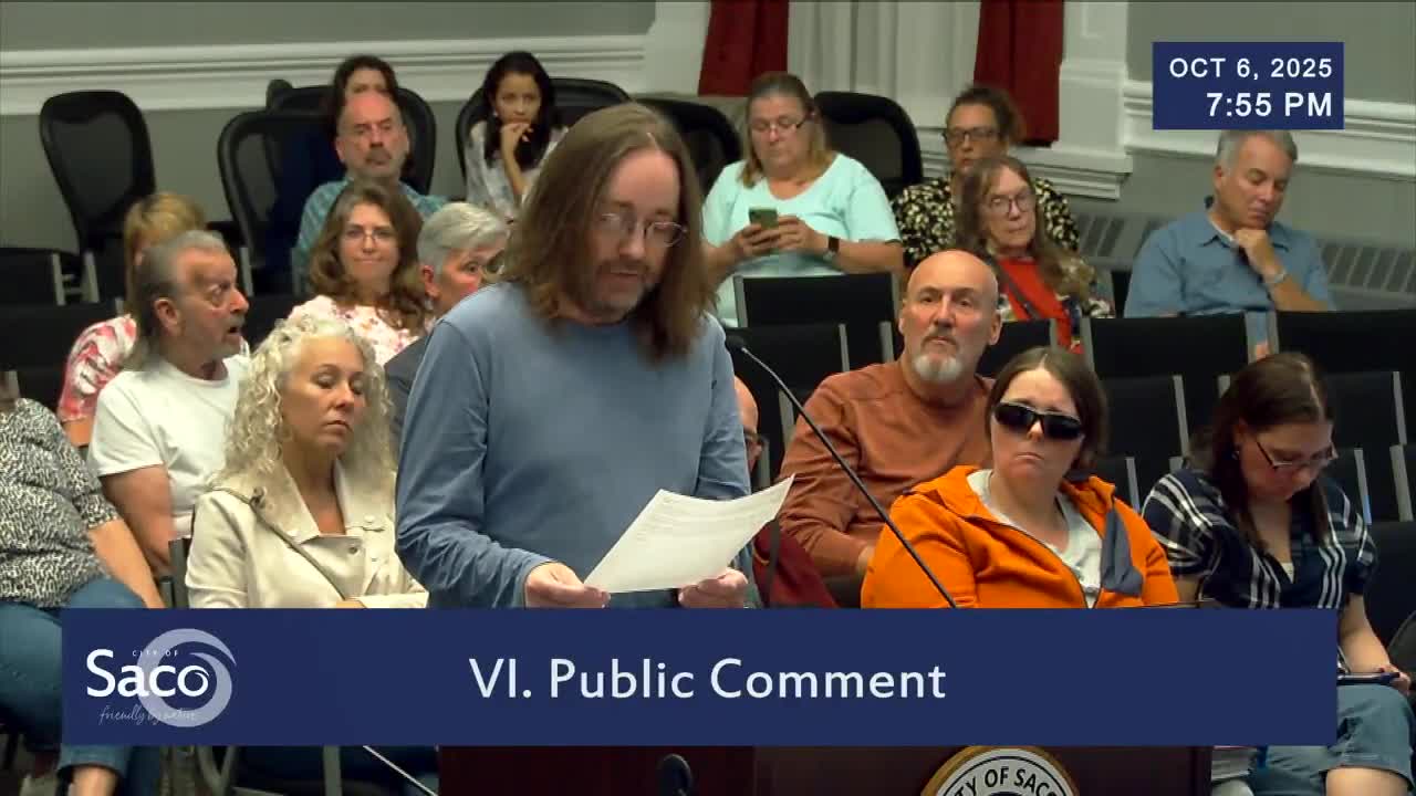 Saco City Council Acknowledges Resignation of Joseph Gunn Elects Nathan Johnston Deputy Mayor