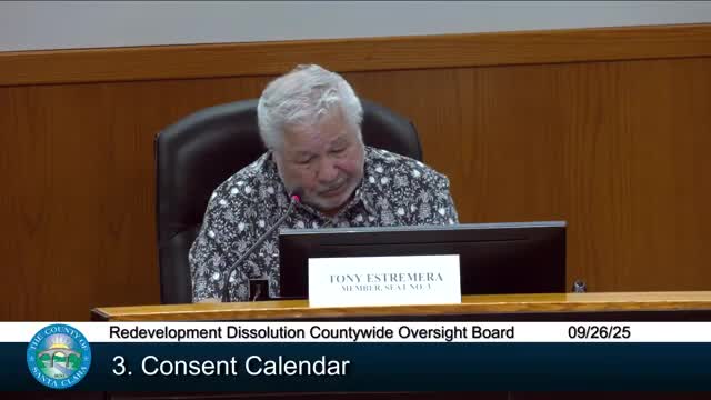 Oversight board approves amended Sunnyvale financing authority JPA, successor agency to withdraw