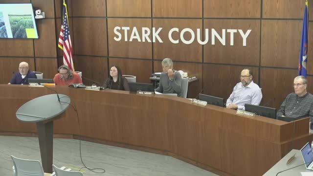 Resident asks Stark County to close section line near Richardson to curb off‑road traffic; commissioners set follow-up hearing