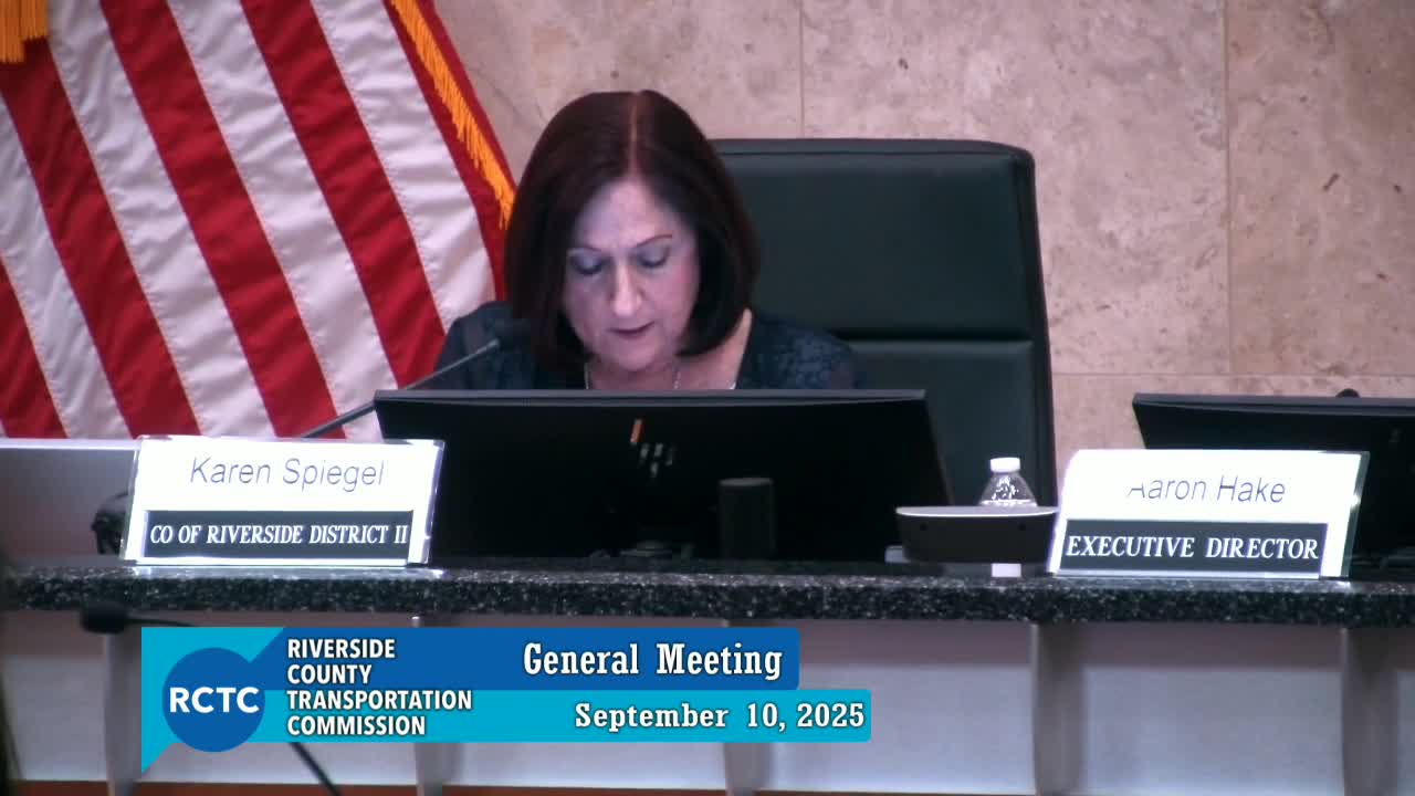 RCTC sets geographic shares for 2026 STIP fund estimate; Western County to receive about $25 million