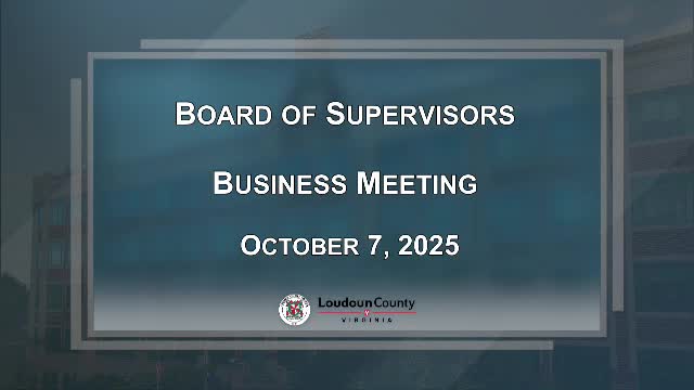 Loudoun supervisors approve consent agenda, enter closed session on construction litigation