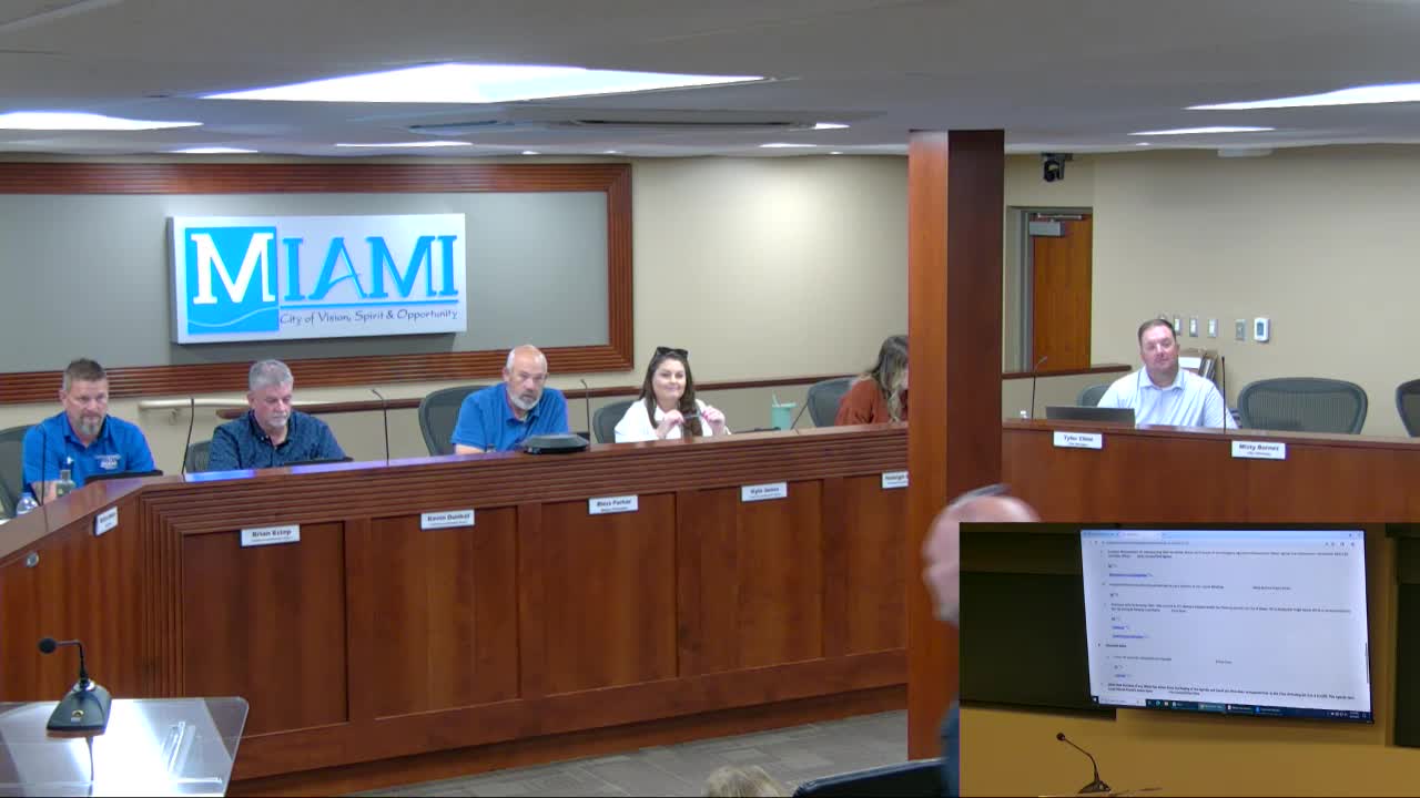 Council approves ordinance allowing council members and certain employees to carry firearms at meetings, citing state statute