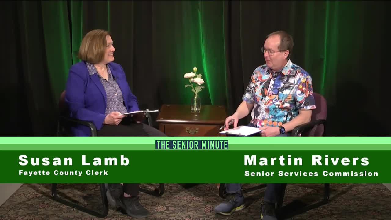 Fayette County clerk outlines vehicle registration, voting and poll-worker options for seniors