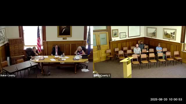 Board adopts updated Baker County fee schedule with corrected effective date