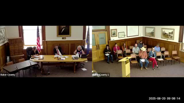 Votes at a glance: Baker County commissioners, Aug. 25, 2025